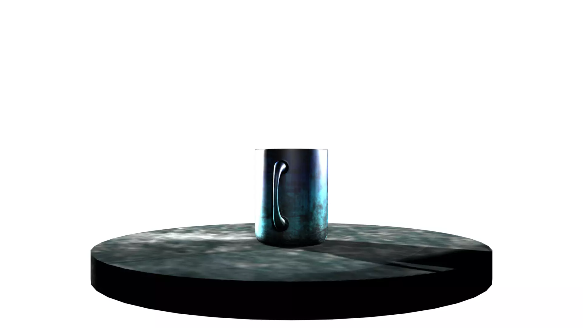 Cup model glass vase on table Free 3D model