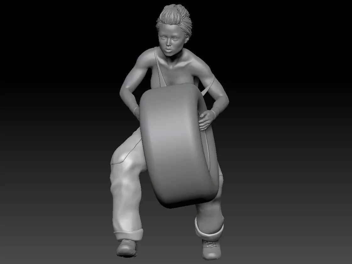 SEXY GIRL F1 PIT STOP 2 3D print model_0