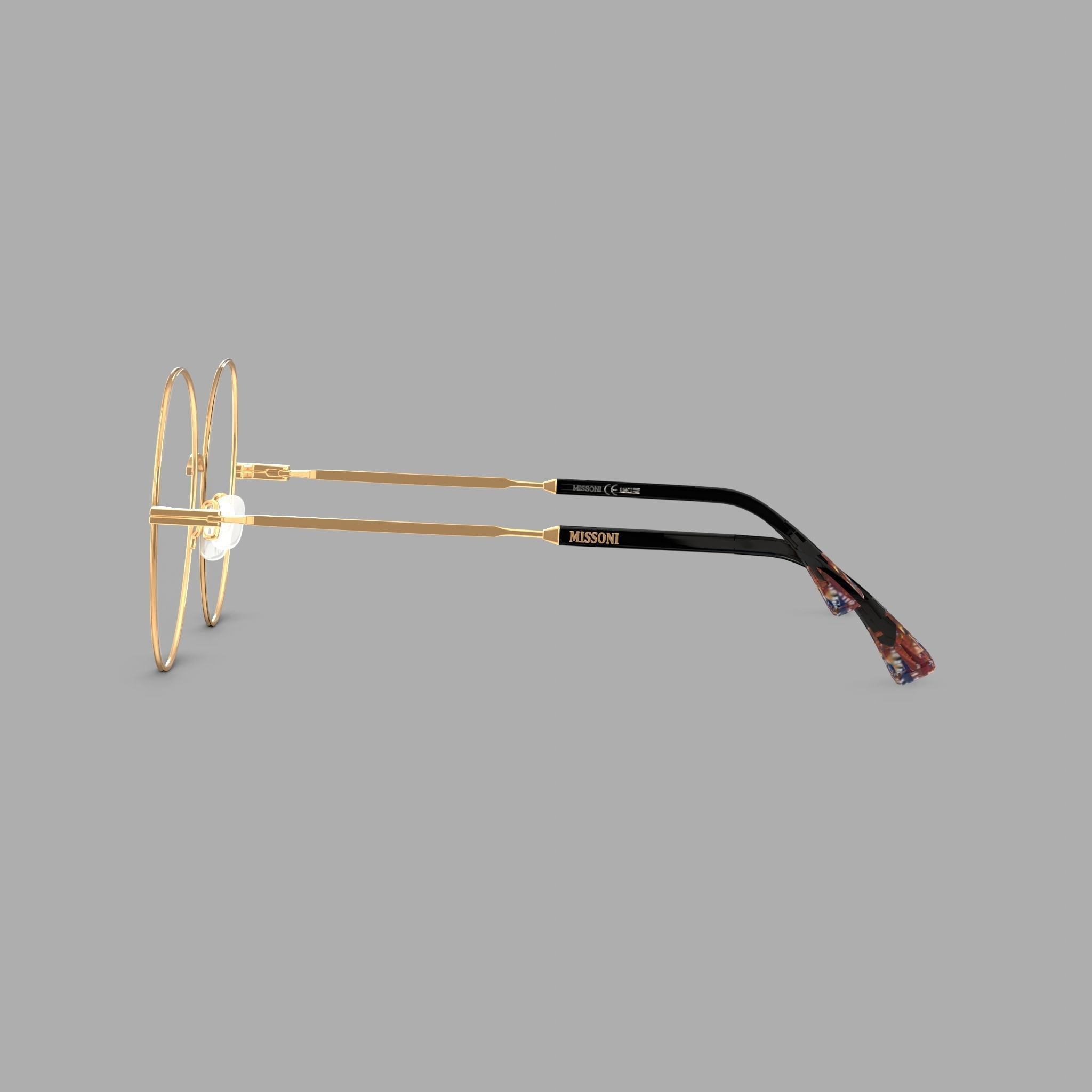 Missoni - MIS 0016 2M2 Glasses Low-poly 3D model_3