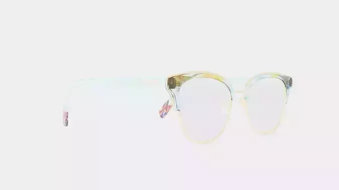 Missoni - MIS 0012 JUR Glasses Low-poly 3D model