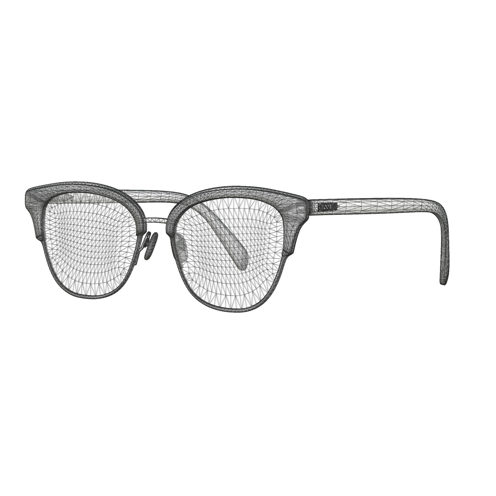 Missoni - MIS Glasses Low-poly 3D model_4