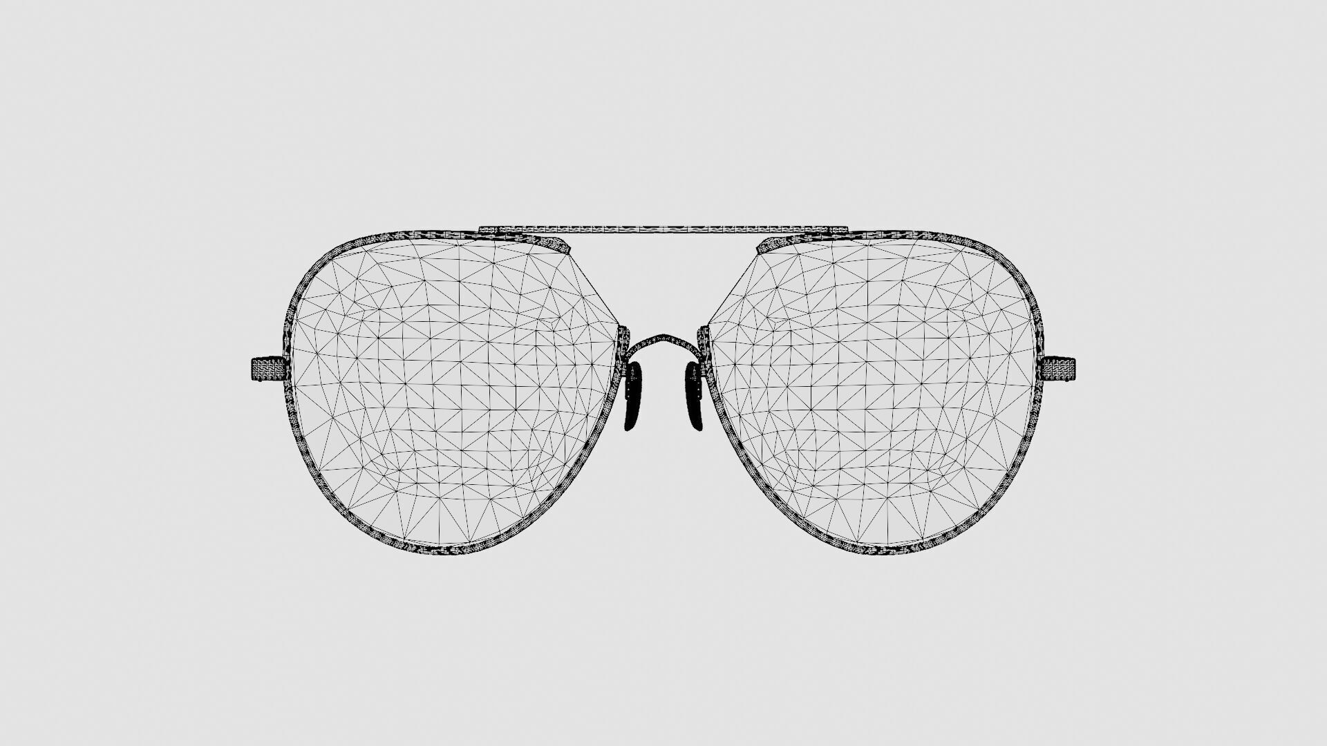 McQ - MQ0291OA 003 Glasses Low-poly 3D model_6