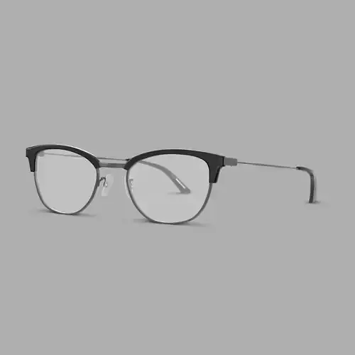 McQ - MQ0255OA 001 Glasses Low-poly 3D model