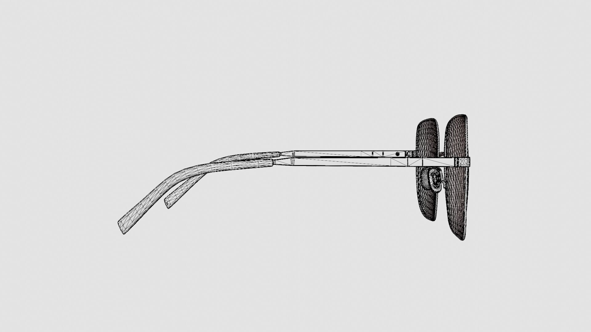 M Missoni - MMI 0021 K67 Glasses Low-poly 3D model_8