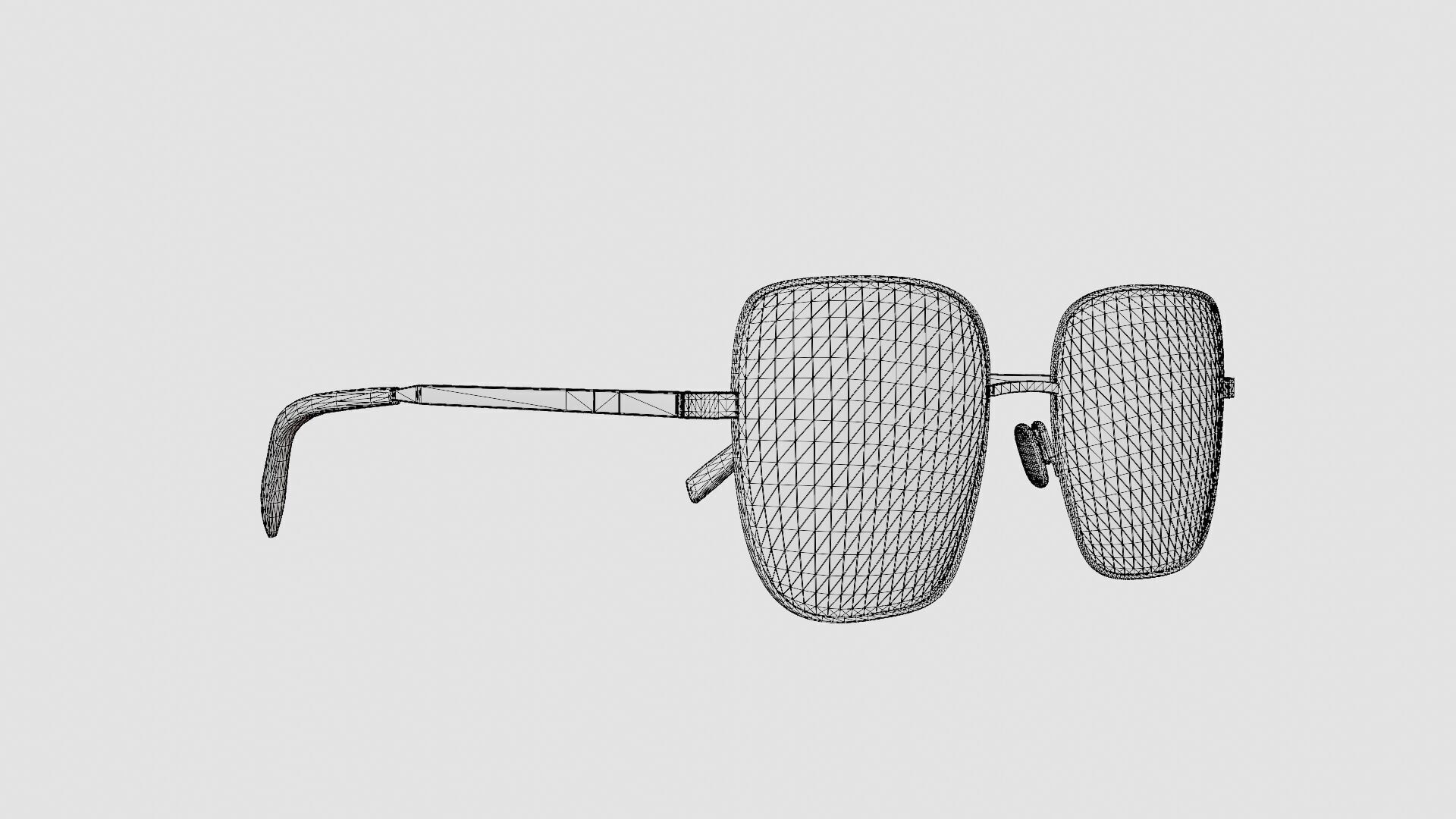 M Missoni - MMI 0021 K67 Glasses Low-poly 3D model_7