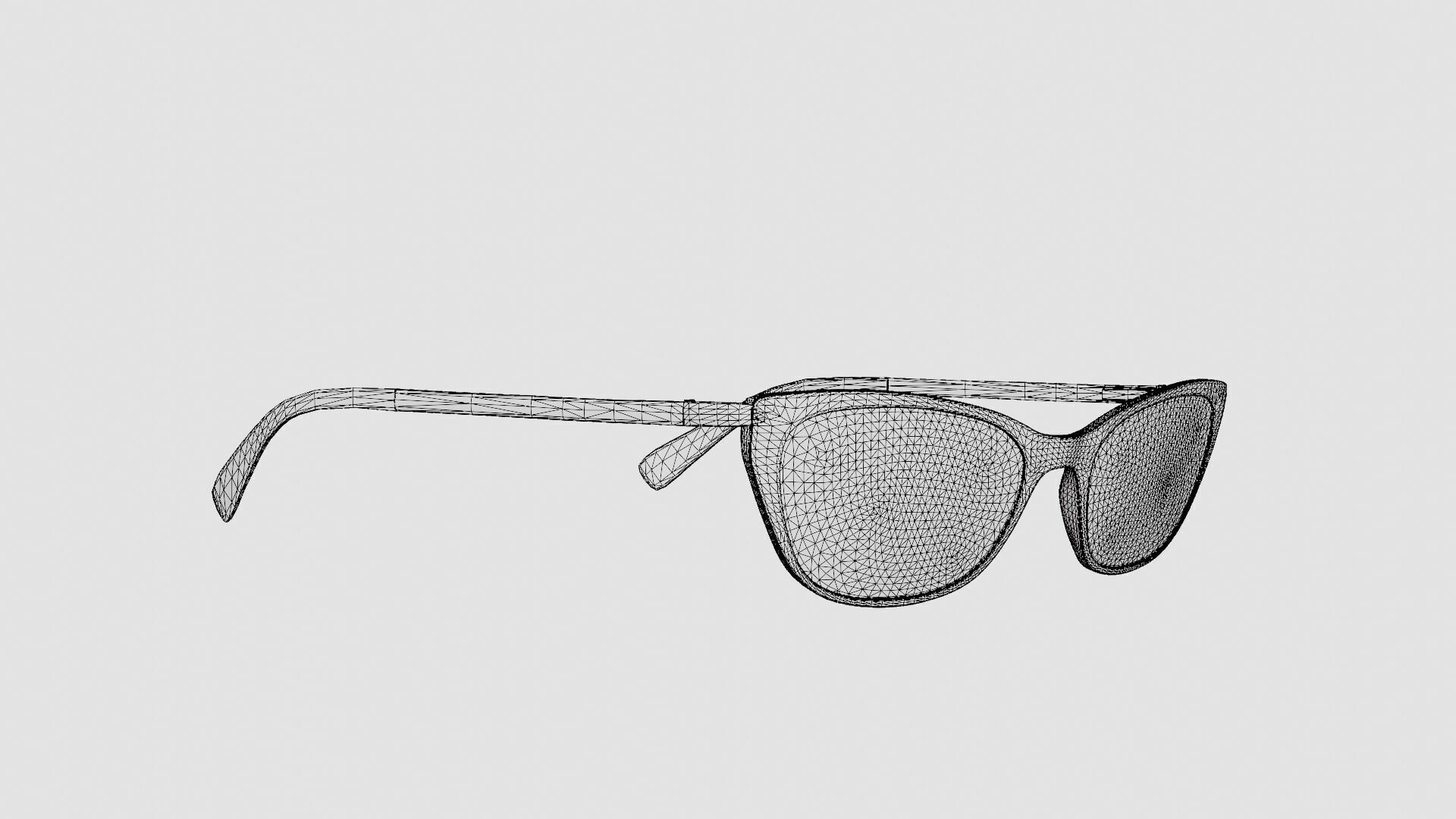 Longchamp - LO2639 611 Glasses Low-poly 3D model_7