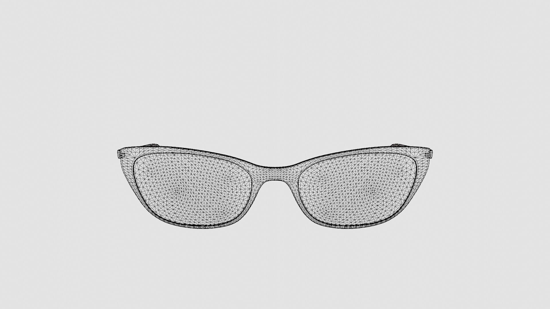 Longchamp - LO2639 611 Glasses Low-poly 3D model_6