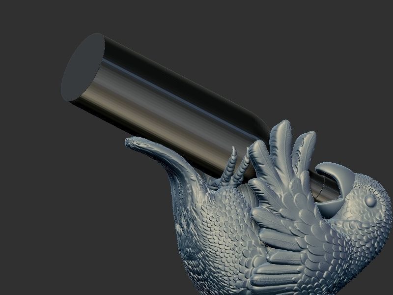 Wine holder Parrot 3D print model_4