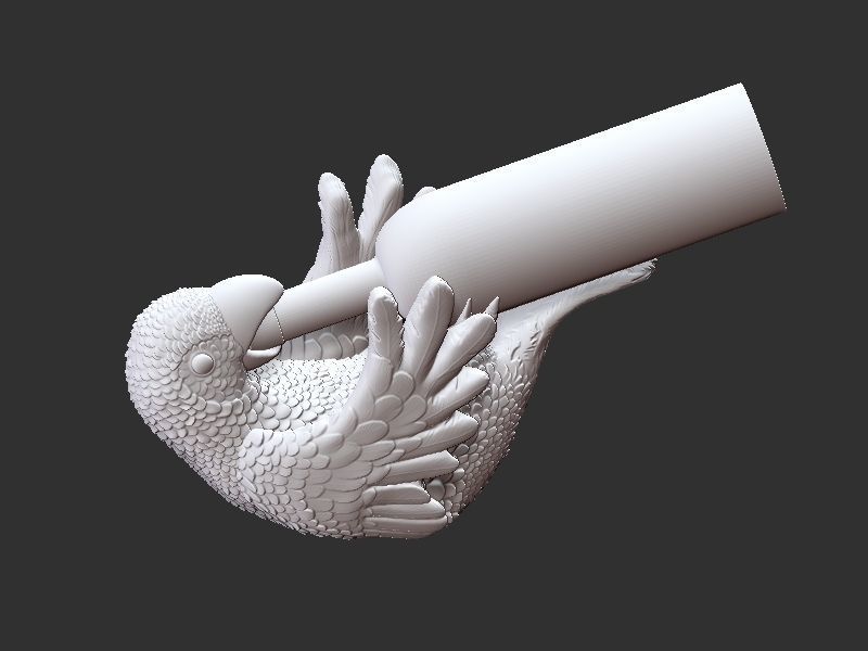 Wine holder Parrot 3D print model_22
