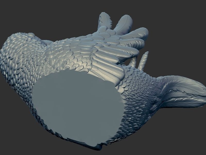 Wine holder Parrot 3D print model_12