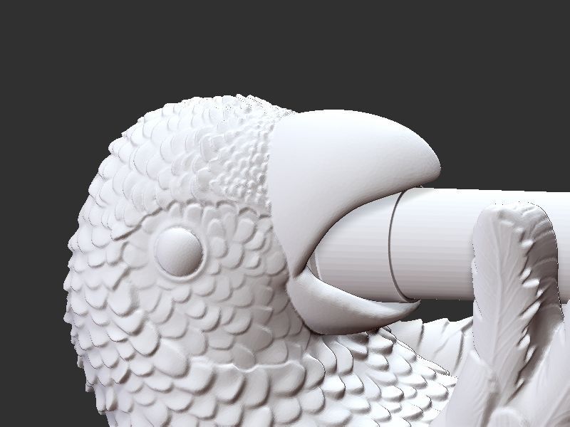 Wine holder Parrot 3D print model_21
