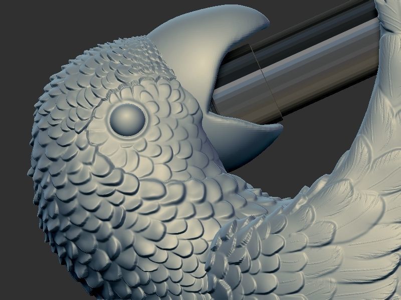 Wine holder Parrot 3D print model_6