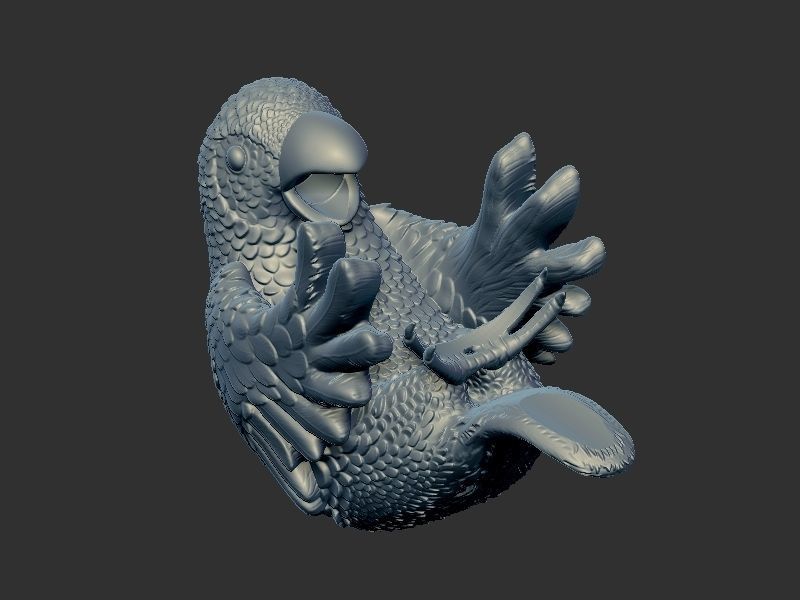 Wine holder Parrot 3D print model_11