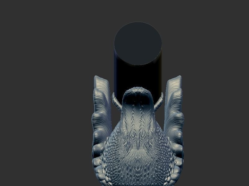 Wine holder Parrot 3D print model_3