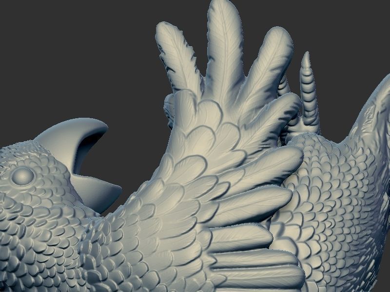 Wine holder Parrot 3D print model_14