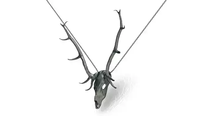 Deer Pendant Skull