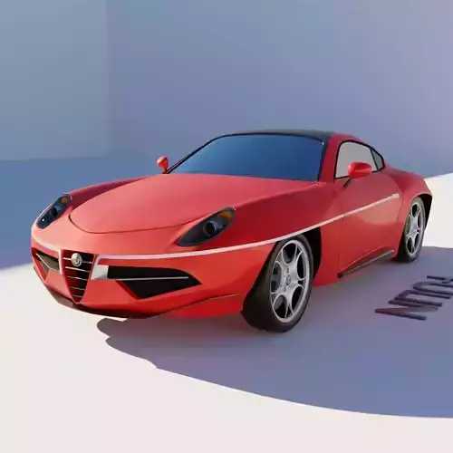 Alfa Romeo Disco Volante 3D model