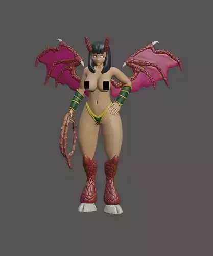 3d printable 3d model succubus figures Free 3D print model