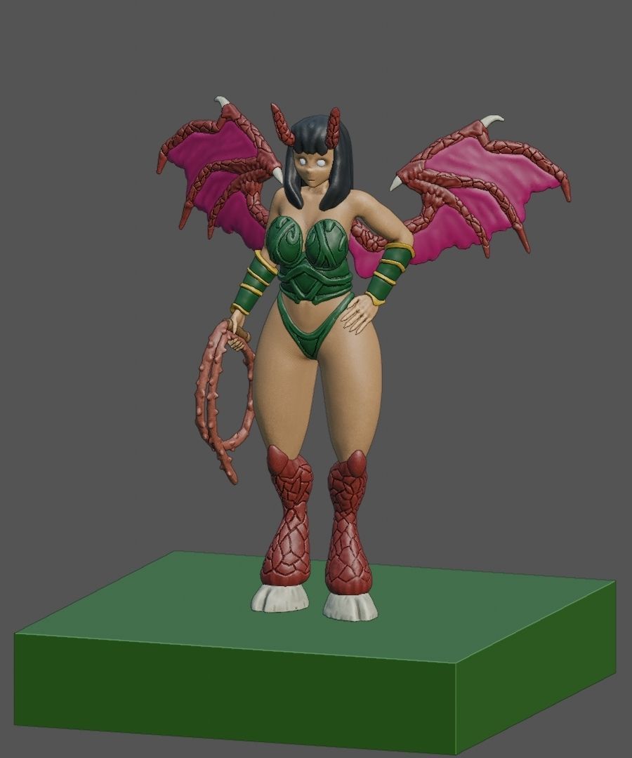 3d printable 3d model succubus figures Free 3D print model_3