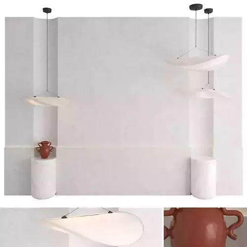 Decorative wall panel set 104