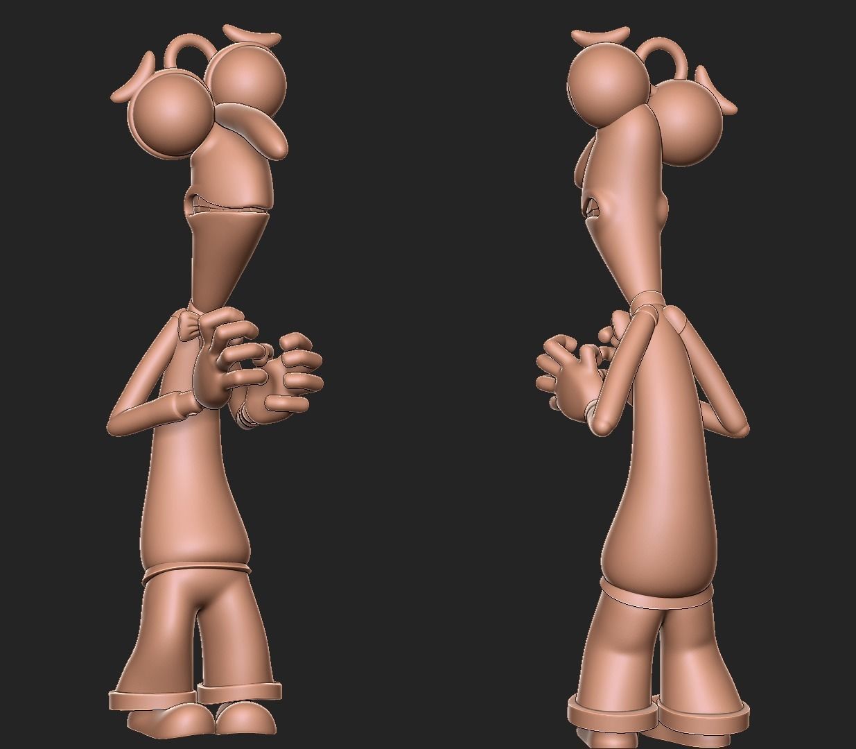 Inside Out - Fear keychain 3D print model_9