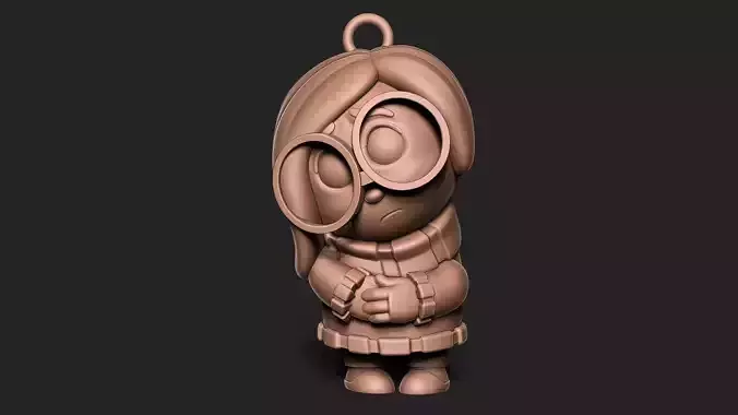 inside out sadness keychain