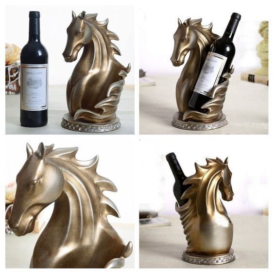 Wine HolderHorse Stand  3D print model_2