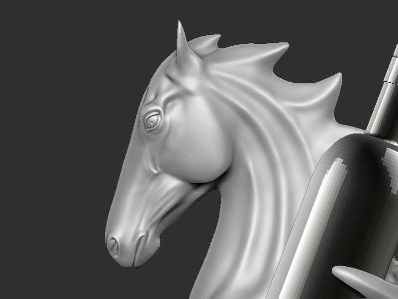 Wine HolderHorse Stand  3D print model_9