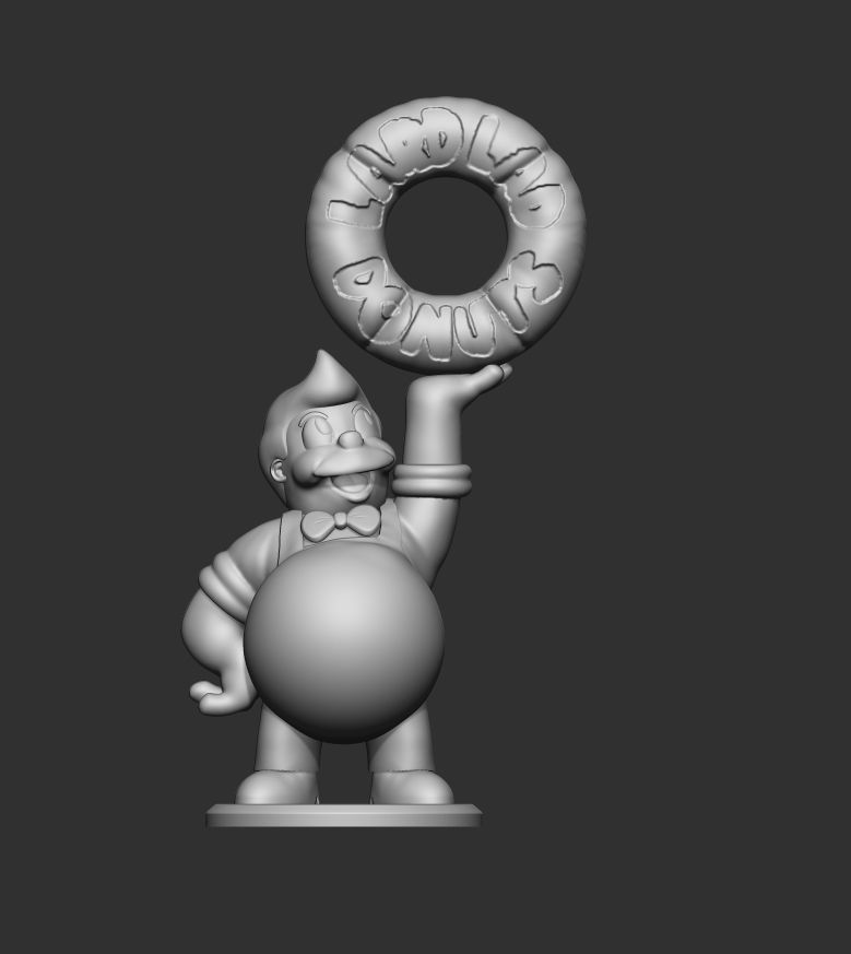 simpson donut guy lard lad 3D print model_5