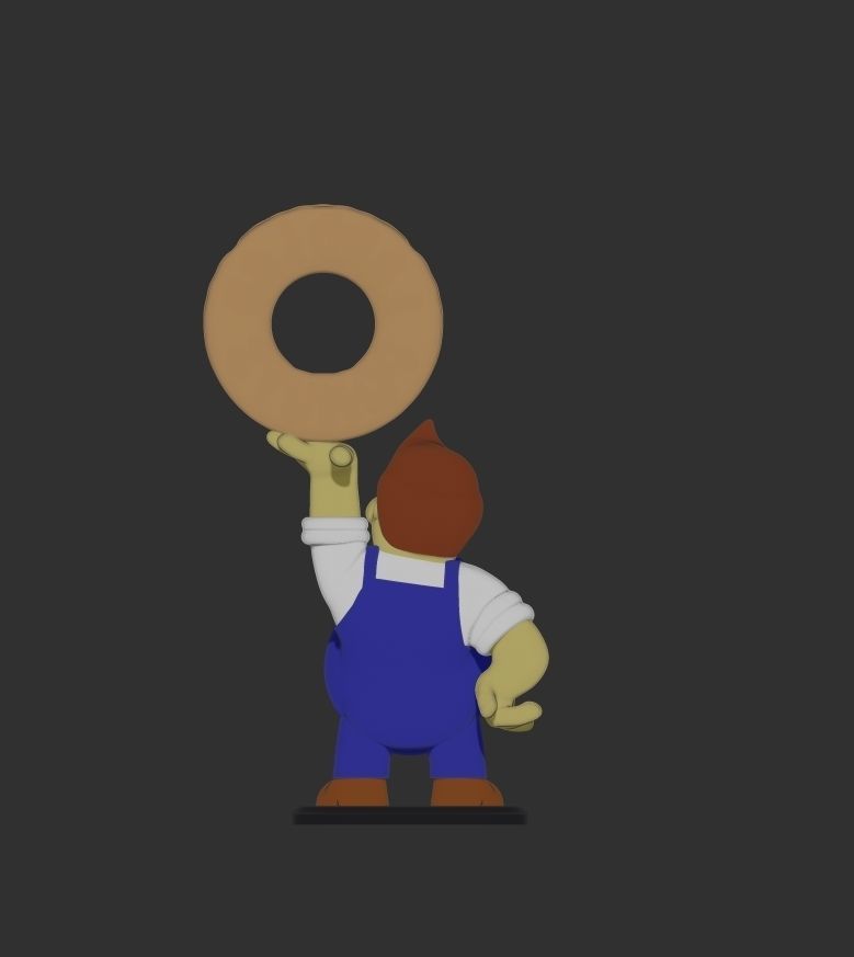 simpson donut guy lard lad 3D print model_2