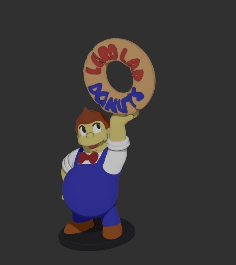 simpson donut guy lard lad 3D print model_4