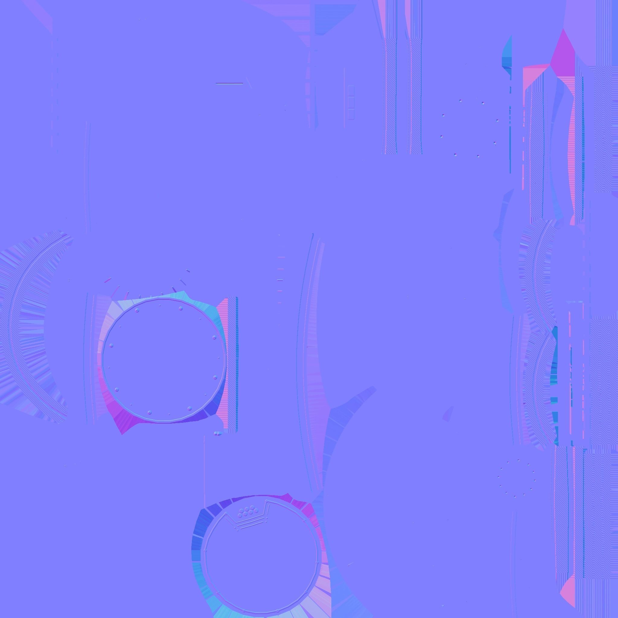 SciFi Facility D06 Green - Sci Fi Exterior Design Low-poly 3D model_24