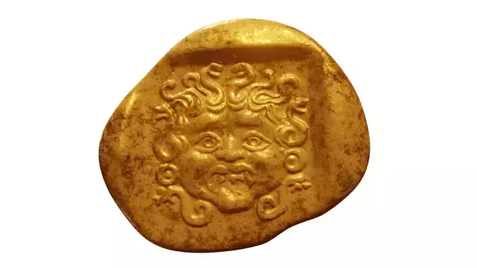gold coin of Abydos 3D print model