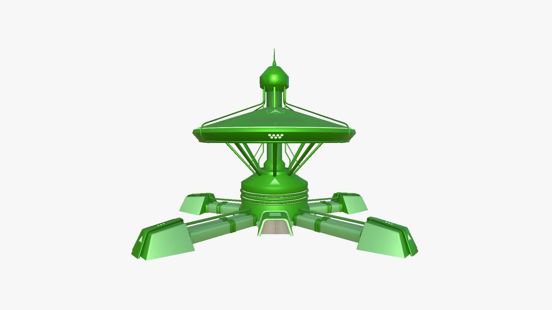 10 Sci Fi Buildings Collection F - Green - Exterior Design _94