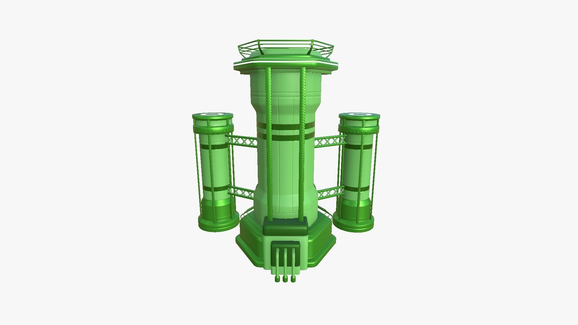 10 Sci Fi Buildings Collection F - Green - Exterior Design _63