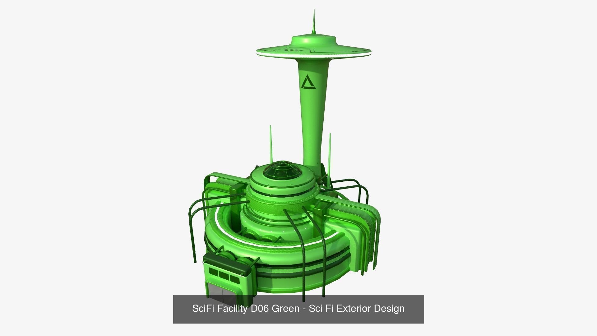 10 Sci Fi Buildings Collection F - Green - Exterior Design _10