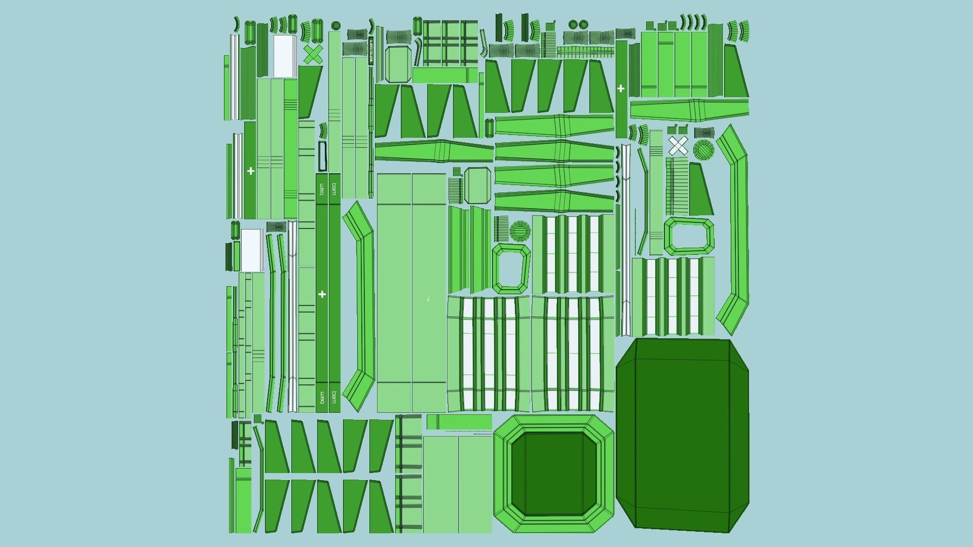 10 Sci Fi Buildings Collection F - Green - Exterior Design _76