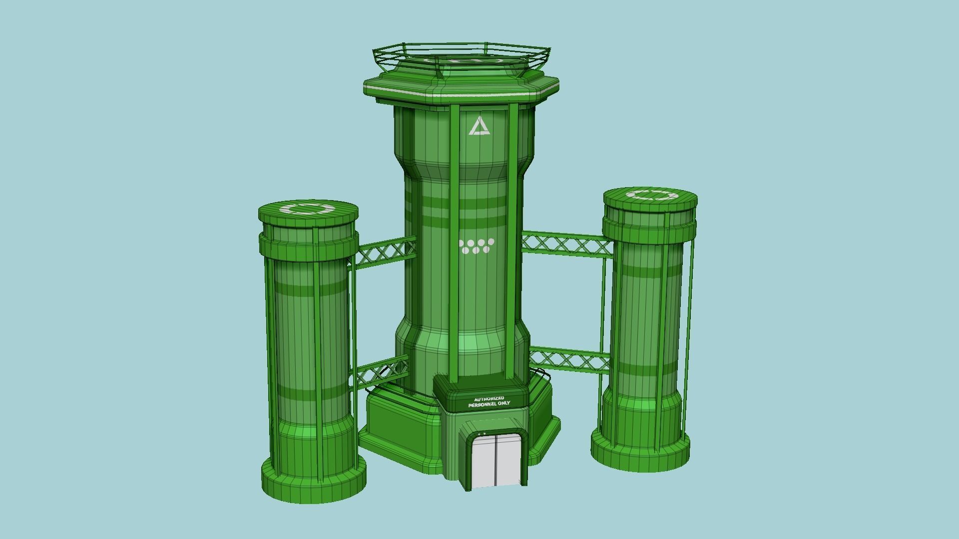 10 Sci Fi Buildings Collection F - Green - Exterior Design _65