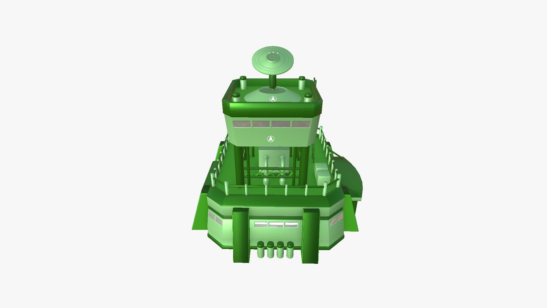 10 Sci Fi Buildings Collection F - Green - Exterior Design _86