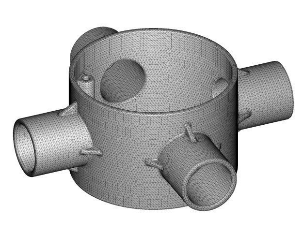 Steel Electrical Junction Box 3D model_3