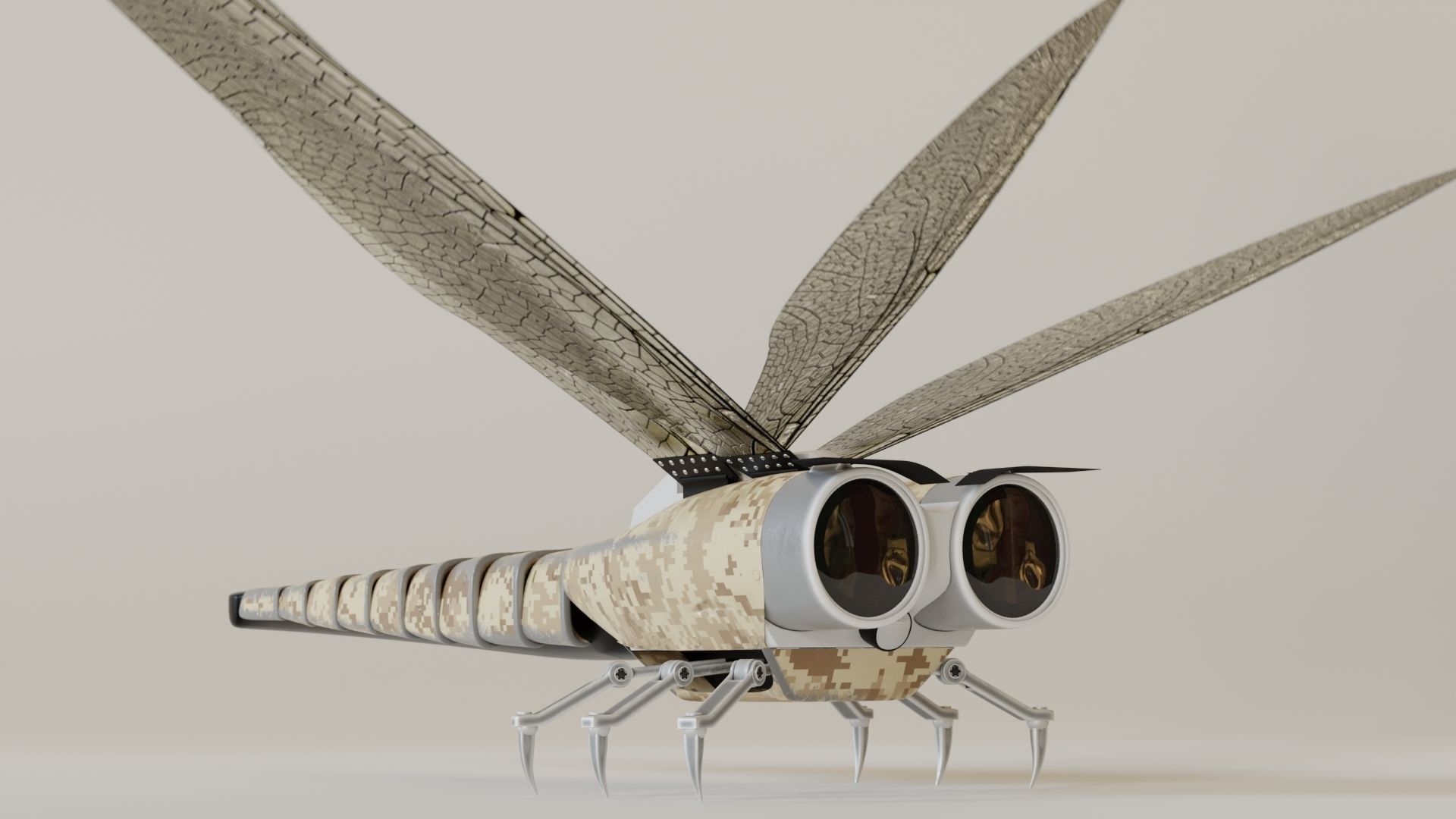 Dragonfly drone 3D model_3