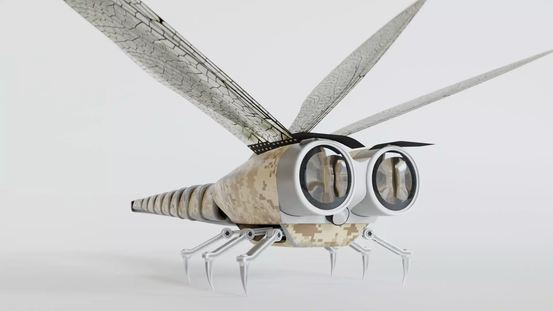 Dragonfly drone 3D model_0