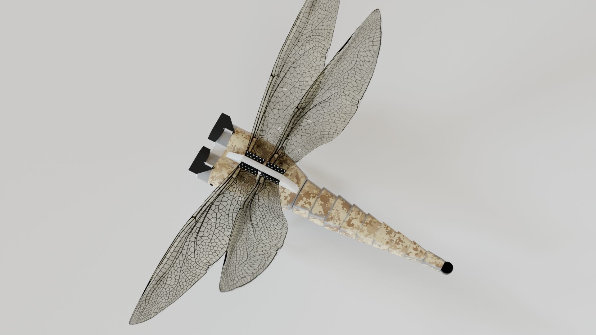 Dragonfly drone 3D model_4