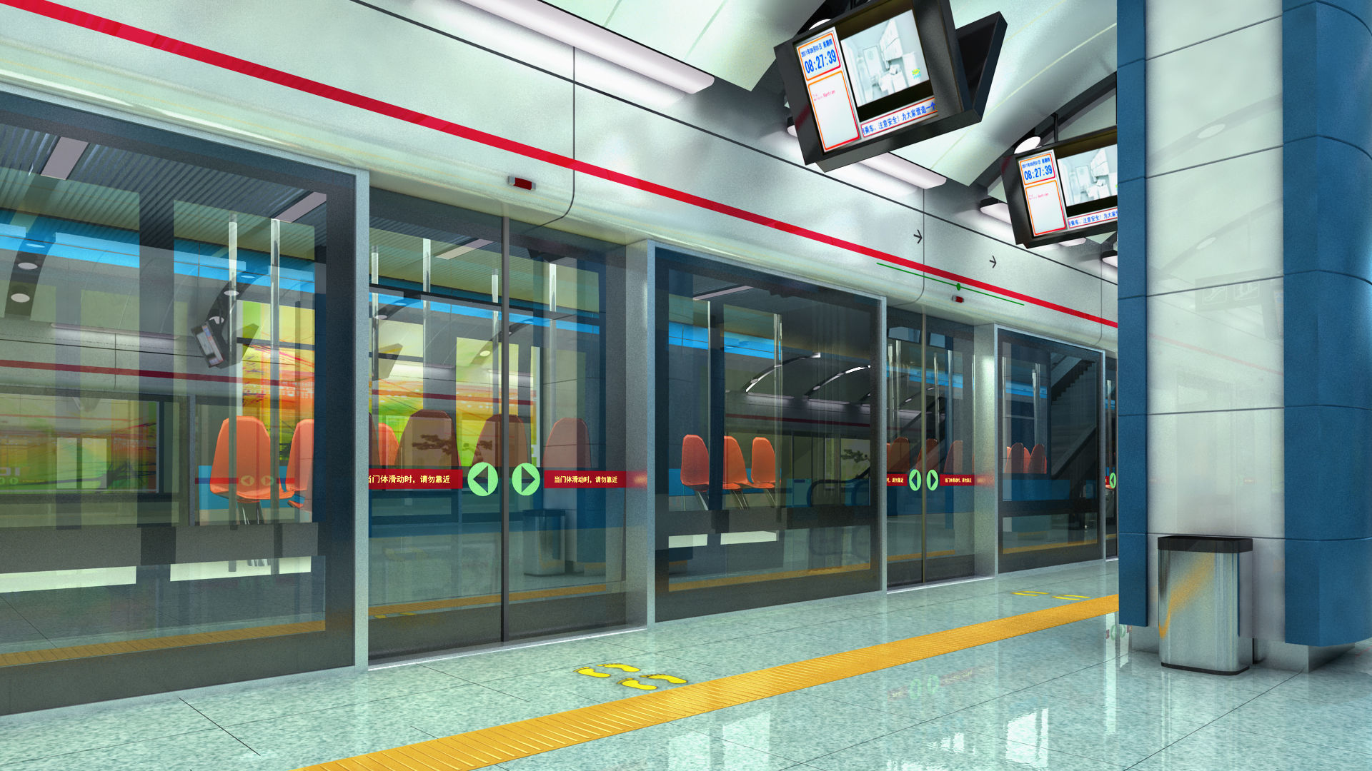 Metro Station 3D model_3