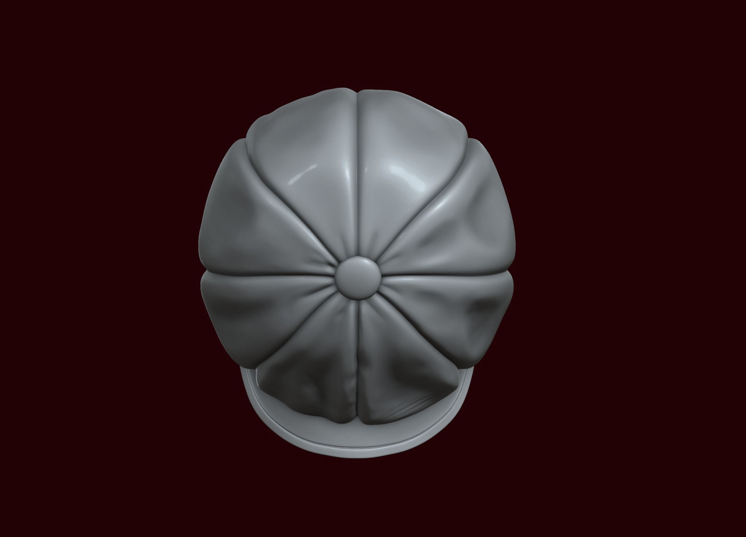 Skull in Eight-Blade Cap 3D print model_21