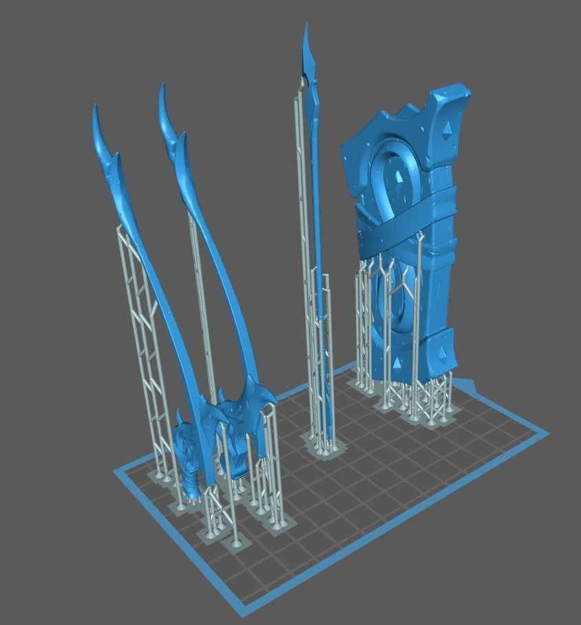 Snake weapons 3d print collection _20