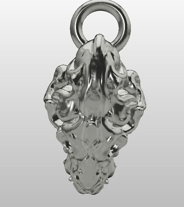 4 Eyed Dragon Skull 3D print model_6