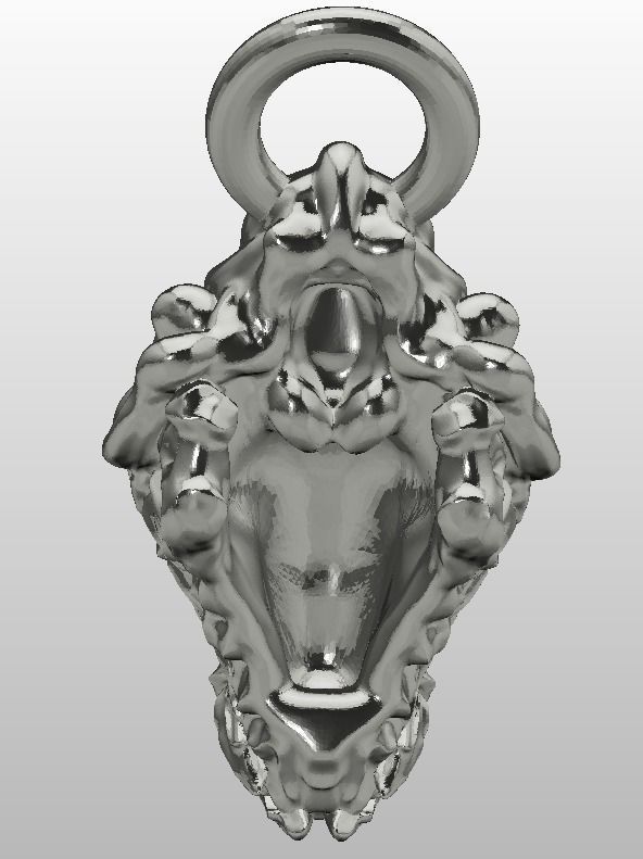4 Eyed Dragon Skull 3D print model_5