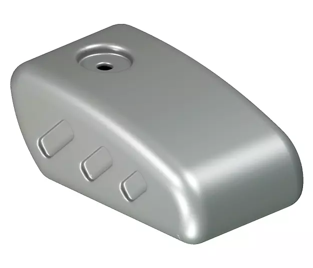 Steel Bike Fuel Tank 3D model_0