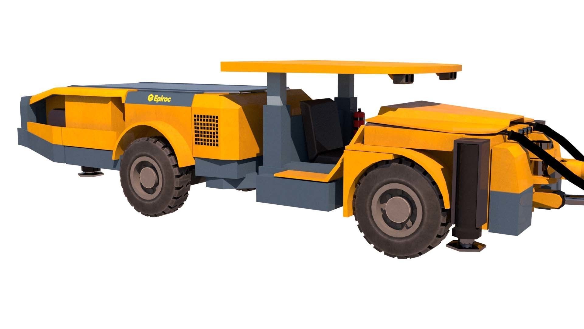 Boomer Epiroc S1 Low-poly 3D model_5